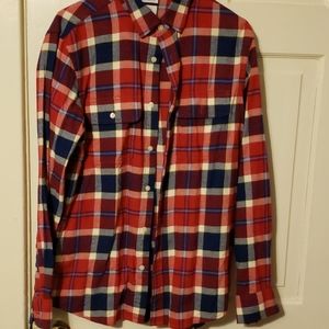 Red blue white flannel